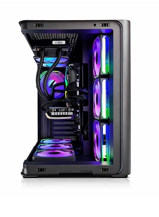 Game Sekret HiFly حاسوب ألعاب – بمعالج Intel Core i5-14400F، وبطاقة GeForce RTX 5060 Ti سعة 16GB، وذاكرة 32GB DDR5، وتخزين NVMe SSD سعة 1TB، ومبرّد سائل 240mm، ولوحة B760، ومزوّد طاقة 750W 80+، واتصال Wi-Fi وBluetooth، ونظام Windows 11 Pro، من Game Sekret، مع ضمان لمدة سنة واحدة. - Image 3